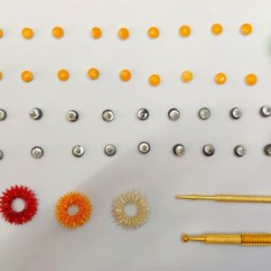Sujok Therapy Kit-Byol Magnets 20pcs-Star Magnets 20pcs-Thum Jimmy 2pcs-Sujok Color Ring 4pcs-Jimmy Golden 1pcs-Jimmy Roller 1 pcs