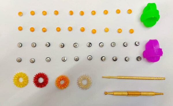 Sujok Therapy Kit-Byol Magnets 20pcs-Star Magnets 20pcs-Thum Jimmy 2pcs-Sujok Color Ring 4pcs-Jimmy Golden 1pcs-Jimmy Roller 1 pcs