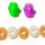 Sujok Ring(Gold Silver)+2 Pc Thumb Pad