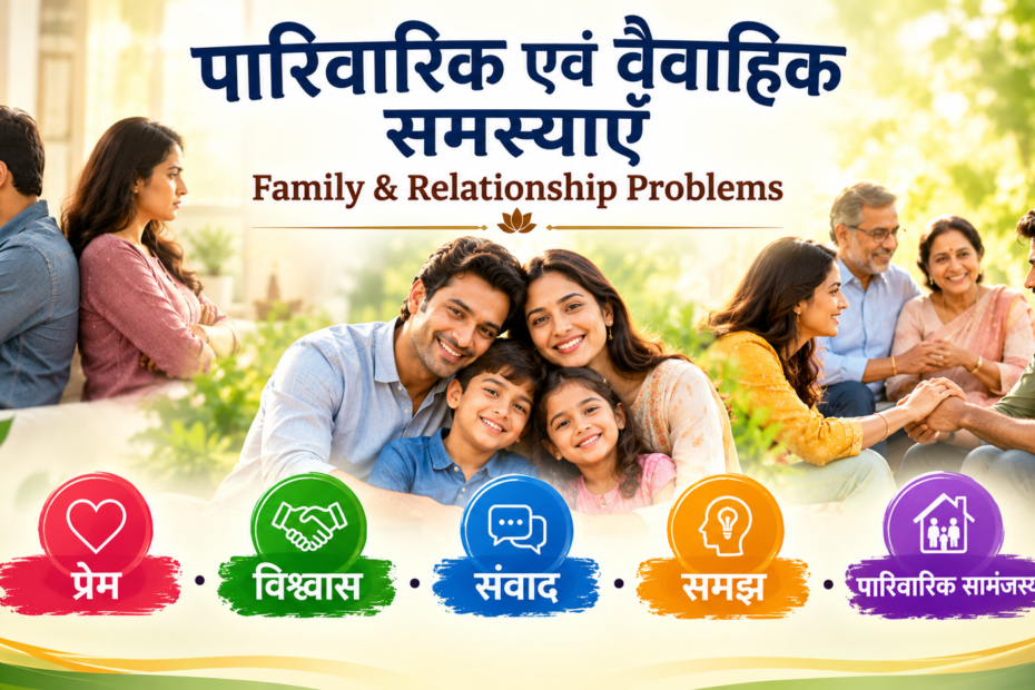 पारिवारिक एवं वैवाहिक समस्याएँ – Family & Relationship Problems