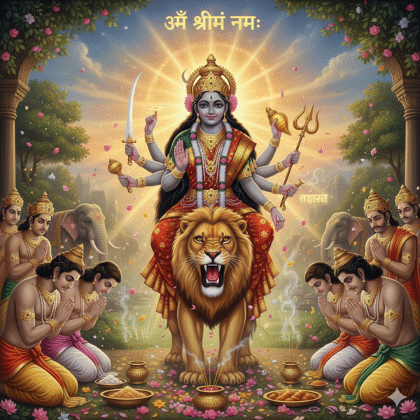 श्रीं एश्वर्याम कल्पान्त दुर्गासप्तसती बीज मंत्र रहस्यम एवं साधना एवं मानस पूजन 2025 Part 2 - Image 5