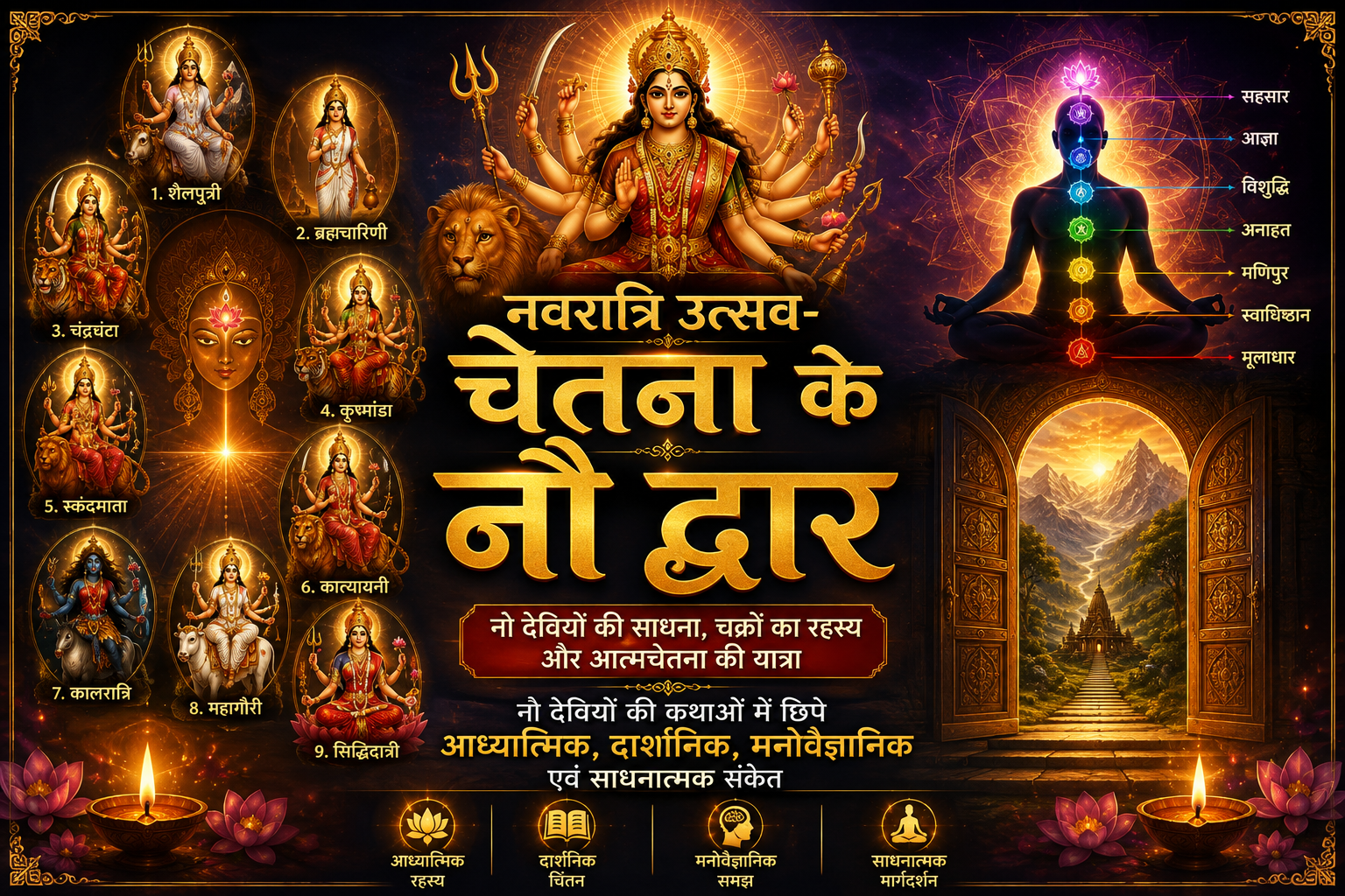 नवरात्रि उत्सव – चेतना के नौ द्वार