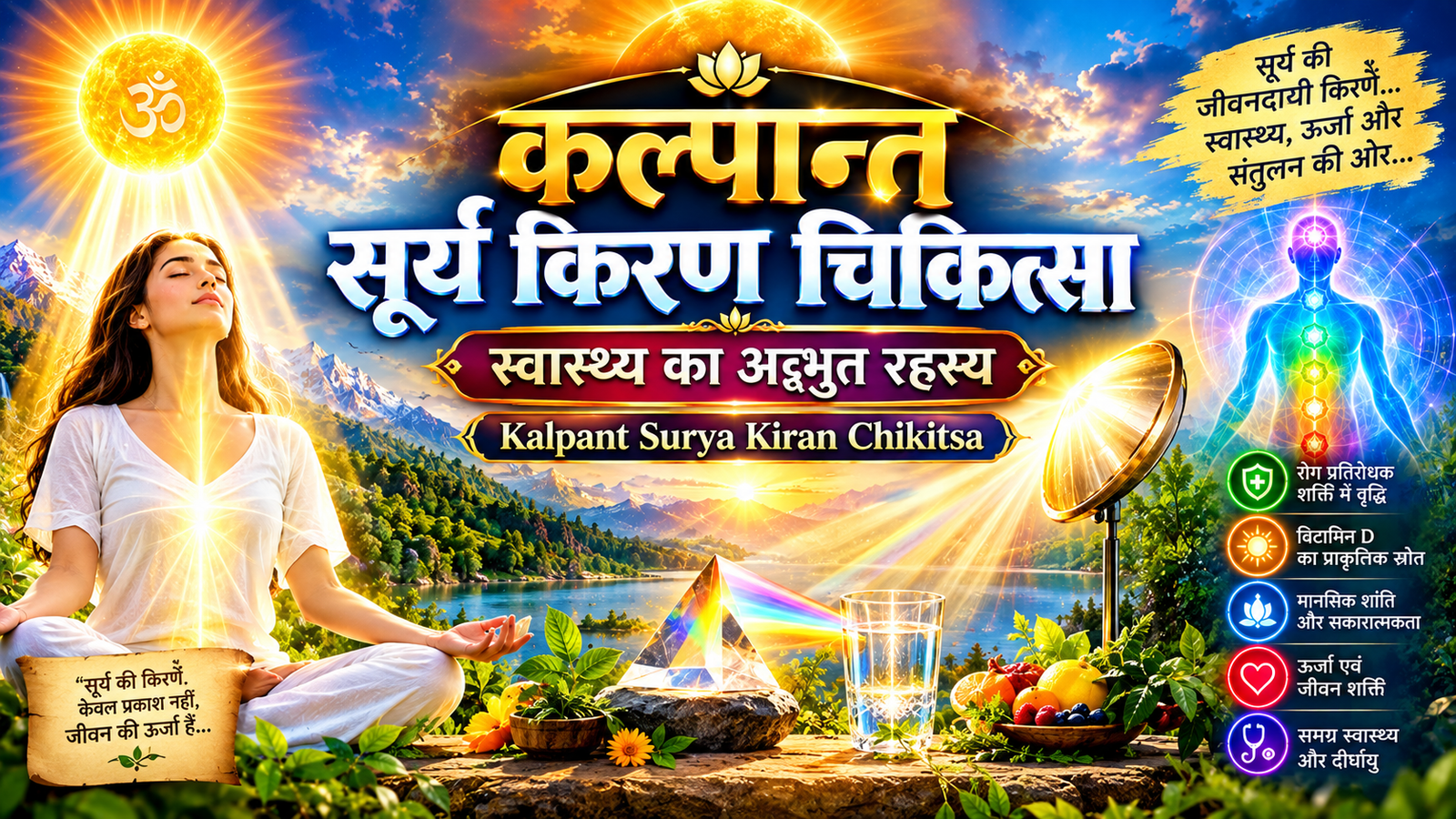 कल्पांत सूर्य किरण चिकत्सा स्वास्थ्य का अद्भुत रहस्य Kalpant Surya Kiran Chikitsa