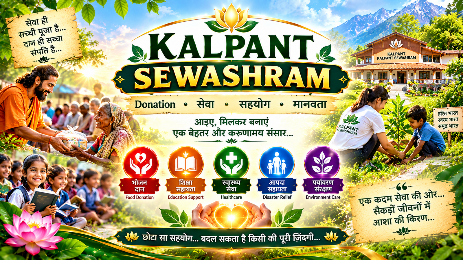 Donation • सेवा • सहयोग • मानवता