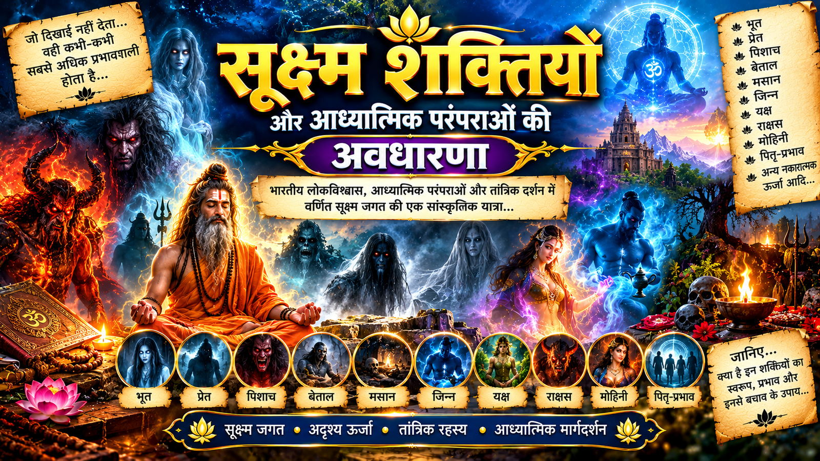 सूक्ष्म शक्तियों और आध्यात्मिक परंपराओं की अवधारणा