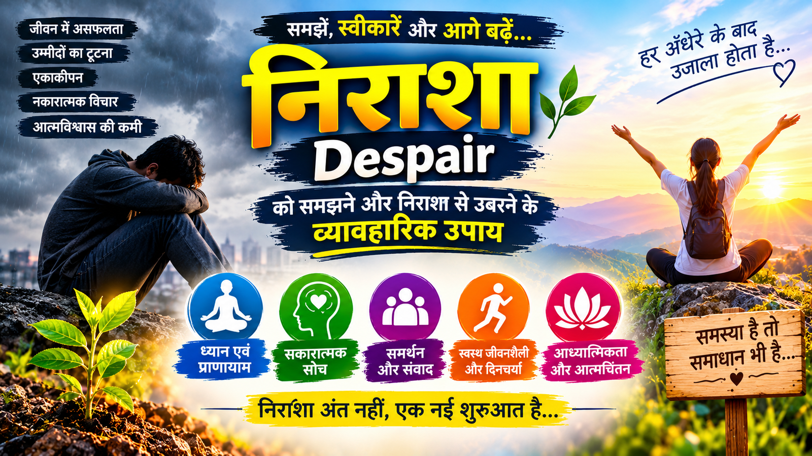 निराशा-Despair से उबरने के व्यावहारिक उपायनिराशा-Despair से उबरने के व्यावहारिक उपाय