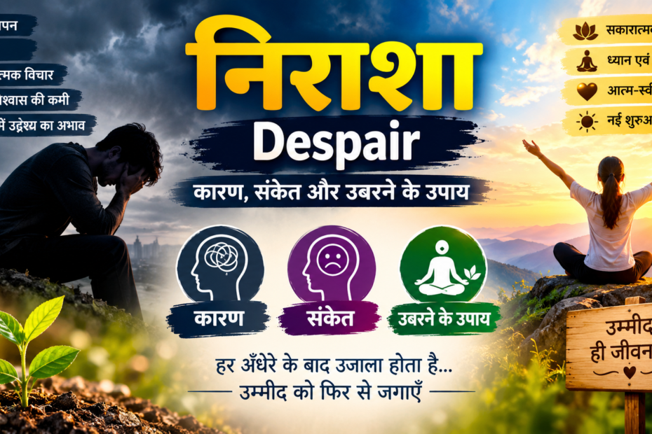 निराशा-Despair को समझने और निराशा से उबरने के व्यावहारिक उपाय