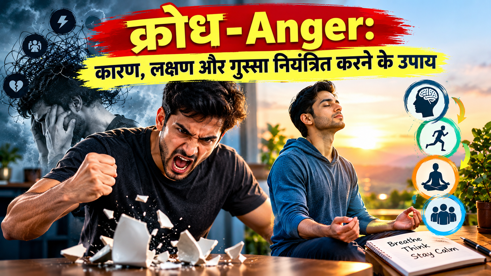 क्रोध-Anger के कारण, लक्षण और गुस्सा नियंत्रित करने के व्यावहारिक उपाय