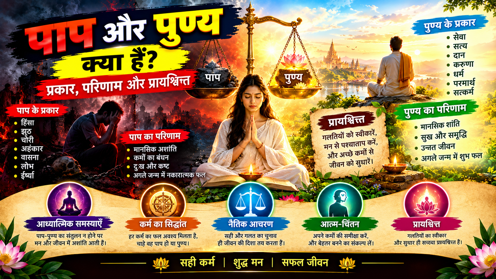 Paap Aur Punya: पाप-पुण्य, प्रकार और प्रायश्चित्त