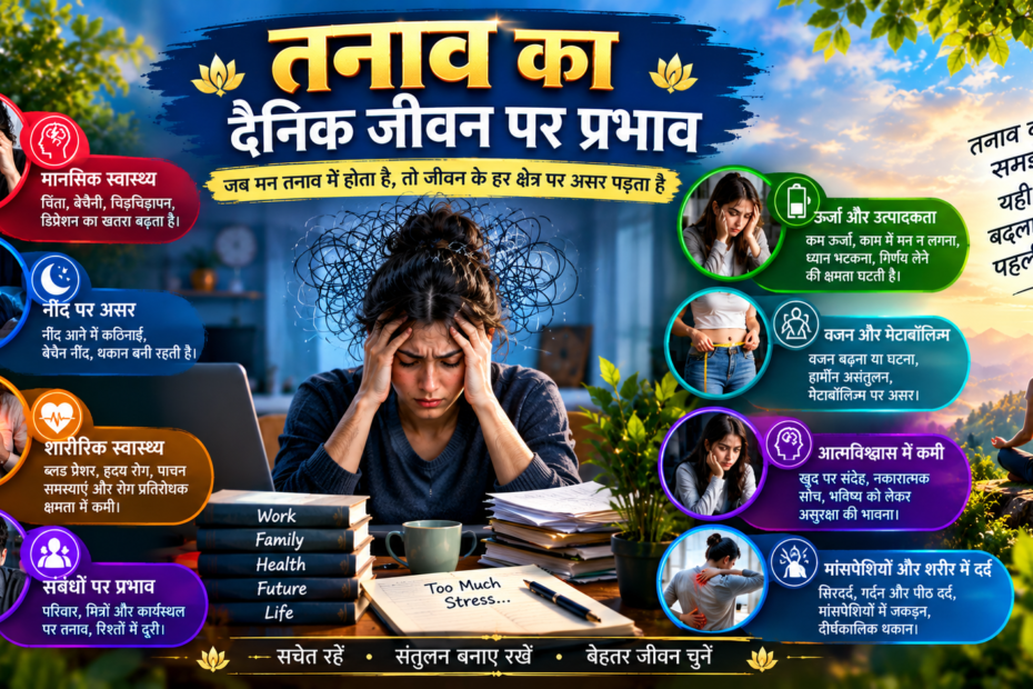 तनाव-Stress के कारण, लक्षण और तनाव प्रबंधन के उपाय