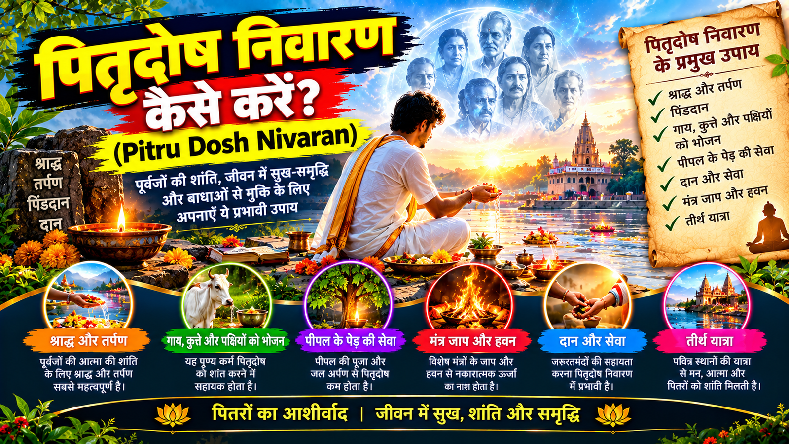 पितृदोष Pitru Dosh क्या है और पितृदोष निवारण के पारंपरिक उपाय
