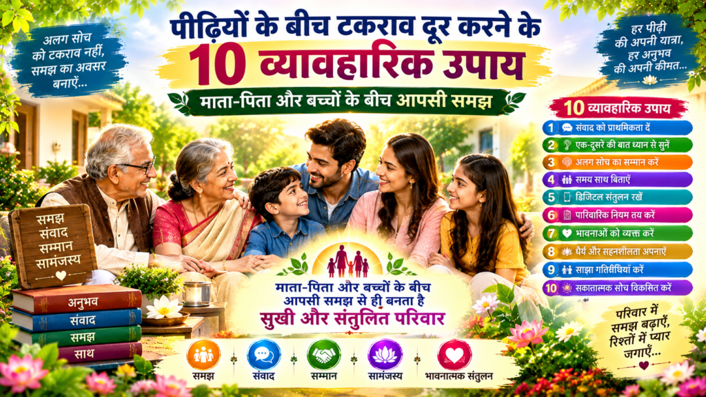 पीढ़ियों के बीच टकराव 1 पीढ़ियों के बीच टकराव पीढ़ियों के बीच टकराव दूर करने के 10 व्यावहारिक उपाय